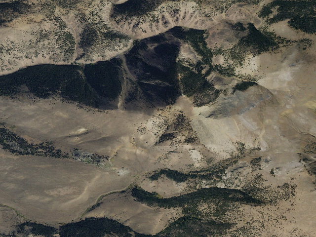 Aerial image of Eighteen Mile Wilderness Study Area
