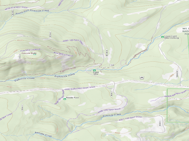 USGS topographic map of Eightmile