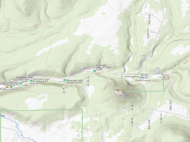 USGS topographic map of El Caso 5