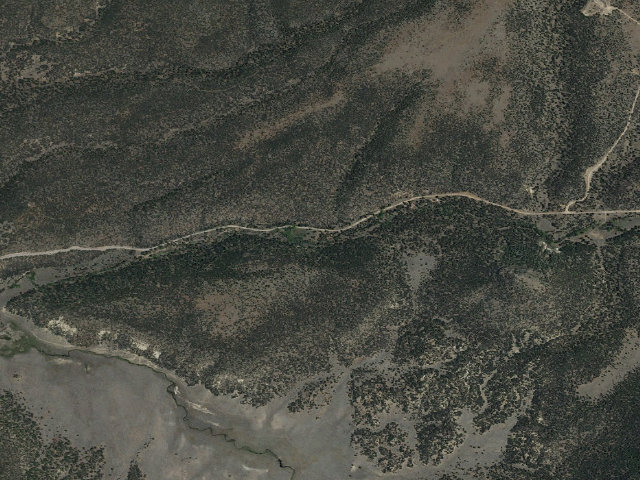 Aerial image of El Caso Throwdown Campground