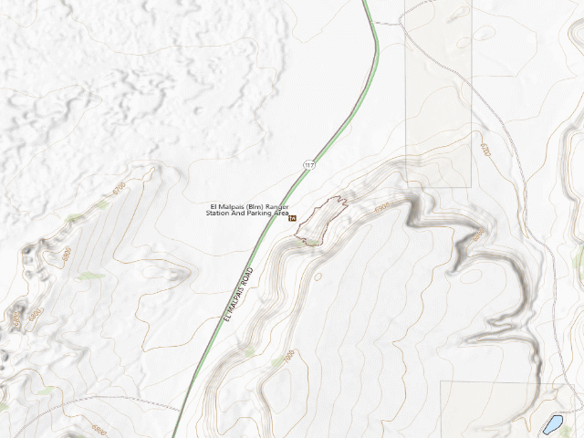 USGS topographic map of El Malpais National Conservation Area