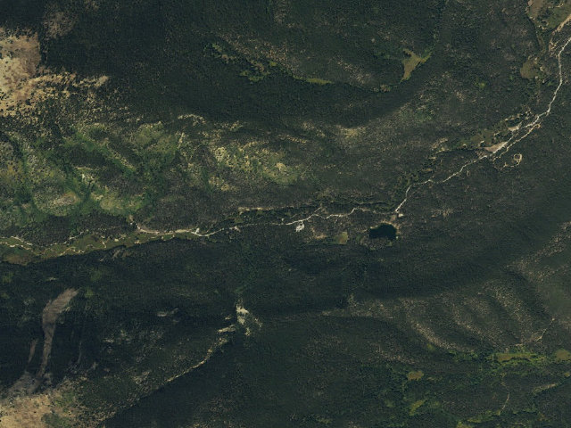 Aerial image of Elbert Creek Campground