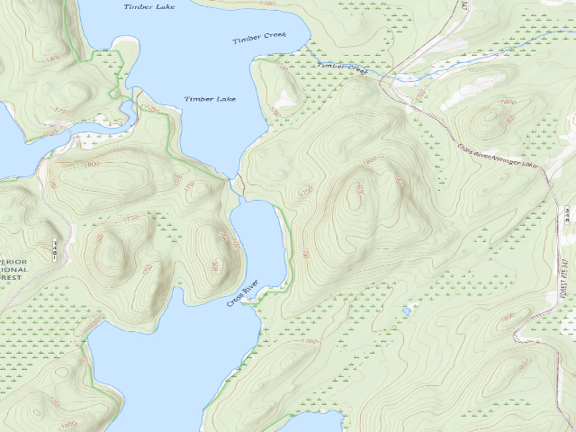 USGS topographic map of Elbow Lake Site 5