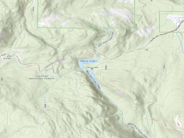 USGS topographic map of Elbow Lake
