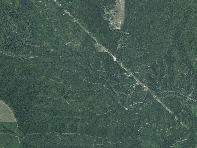 Aerial image of Elderberry Flat Campground