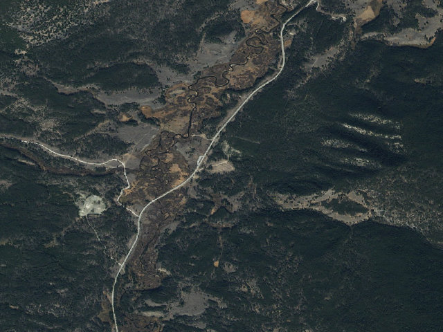 Aerial image of Elk Creek Dispersed