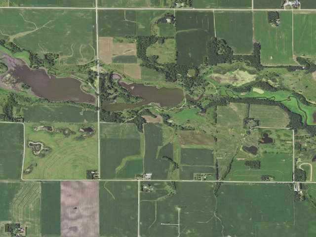 Aerial image of Elk Creek Marsh WMA