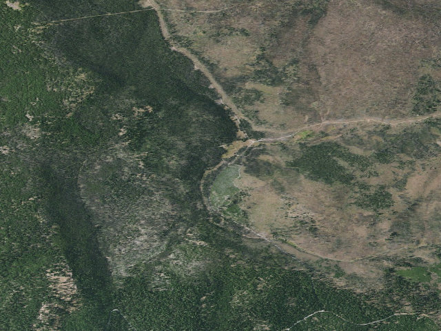 Aerial image of Elk Flat Spring
