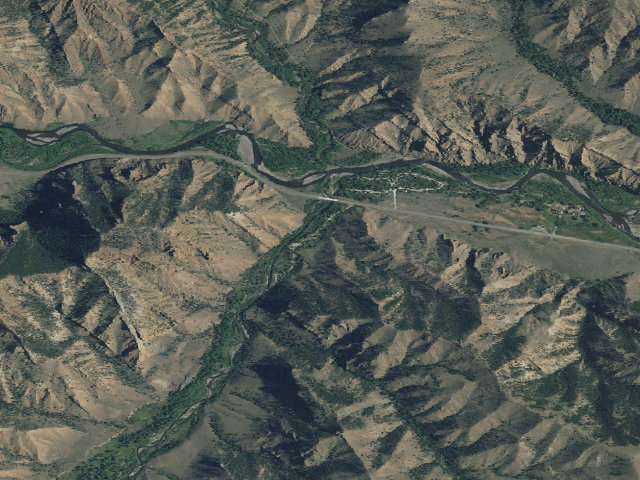 Aerial image of Elk Fork