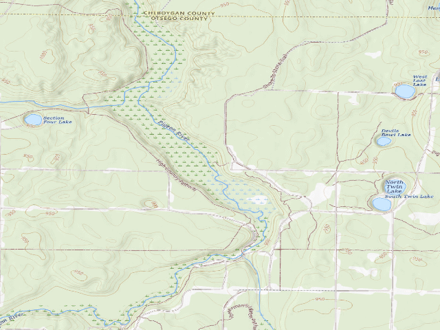 USGS topographic map of Elk Hill Equestrian River Trail Campground