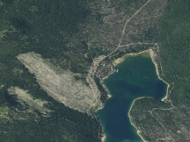 Aerial image of Elk Lake