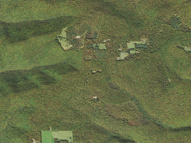 Aerial image of Elk State Forest roadside campsite 052 Gaswell (Ridge Road)