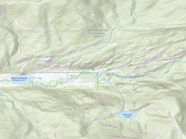 USGS topographic map of Elk Wallow