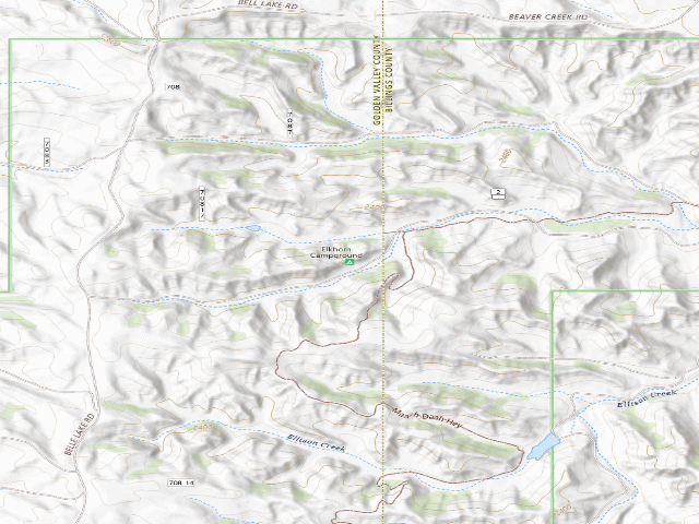 USGS topographic map of Elkhorn Campground