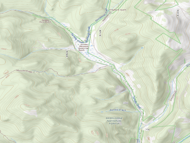 USGS topographic map of Elkhorns-Rd9365-7