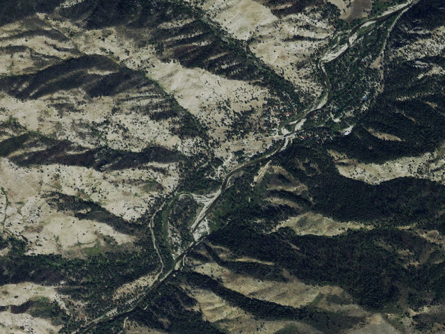 Aerial image of Elks Flat Campground