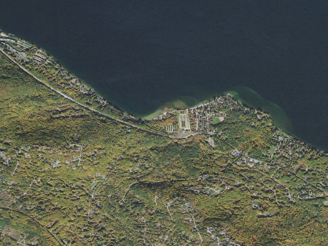 Aerial image of Ellacoya State Park RV Campground