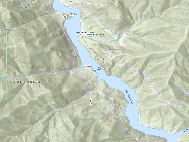 USGS topographic map of Ellery Creek Cg-F