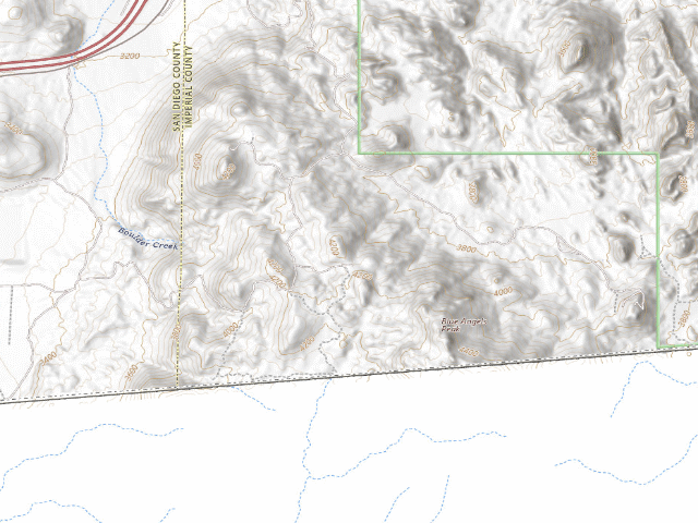 USGS topographic map of Elliot Mine Area Dispersed Camping