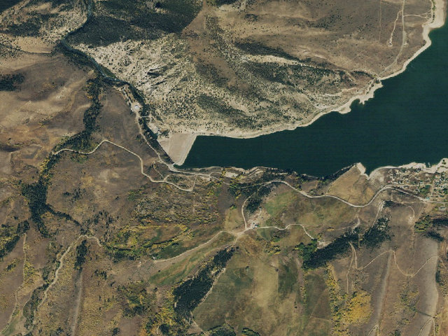 Aerial image of Elliott Creek