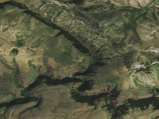 Aerial image of Ellis WHMA — Sullivan Creek Camping Location