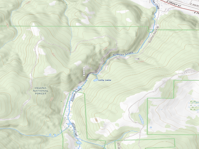 USGS topographic map of Elliston Rd 314 001