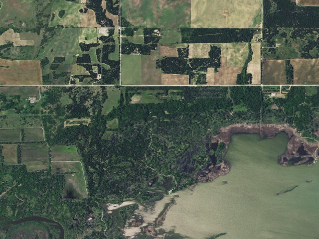 Aerial image of Elm Tree Camp (Canton WMA)