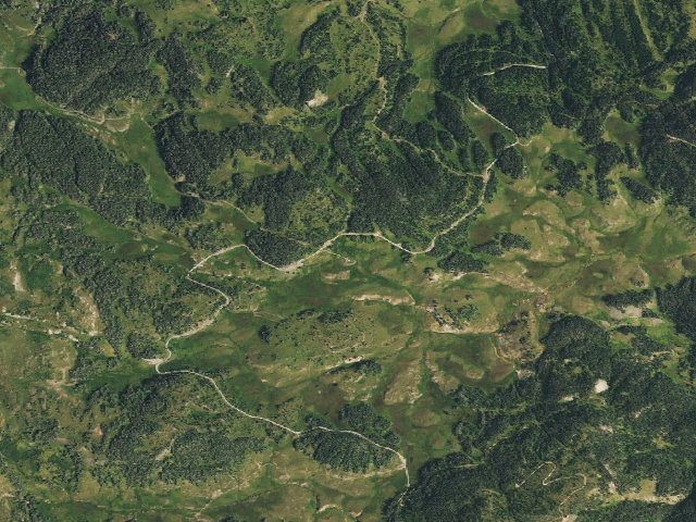 Aerial image of Elwood Cabin