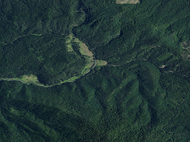 Aerial image of Emerald Creek