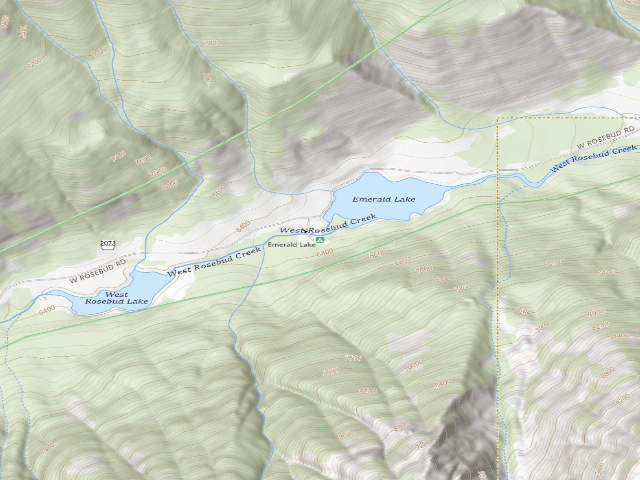 USGS topographic map of Emerald Lake