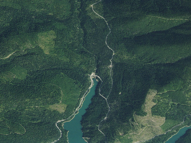 Aerial image of Emery Cr Falls Site