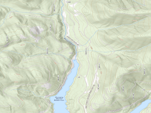 USGS topographic map of Emery Cr Falls Site
