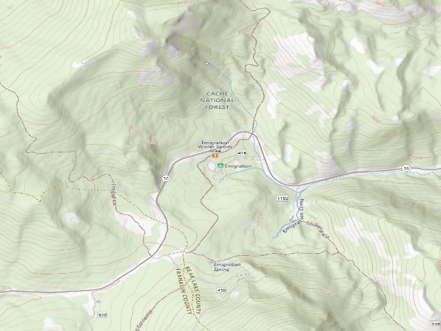 USGS topographic map of Emigration
