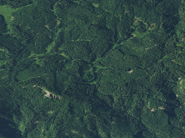 Aerial image of Emile Shelter