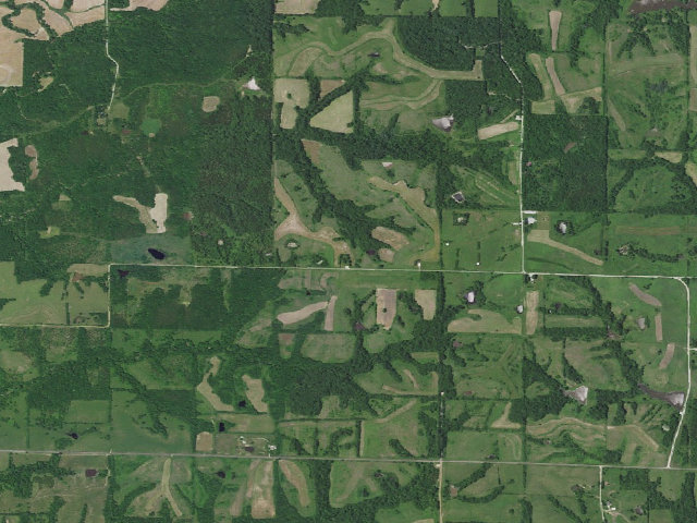 Aerial image of Emmett and Leah Seat Memorial Conservation Area