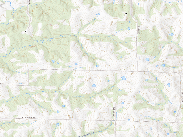 USGS topographic map of Emmett and Leah Seat Memorial Conservation Area