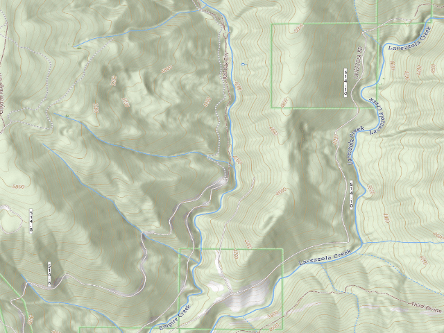 USGS topographic map of Empire Creek