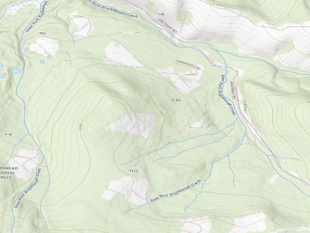 USGS topographic map of End Log Road
