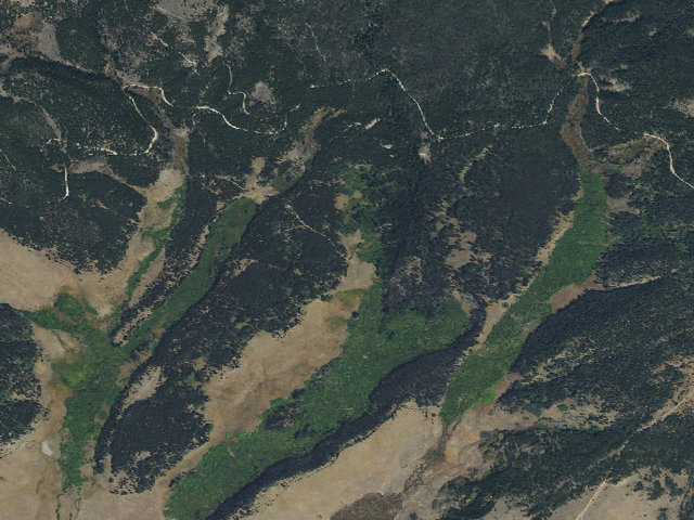 Aerial image of End Right Fork