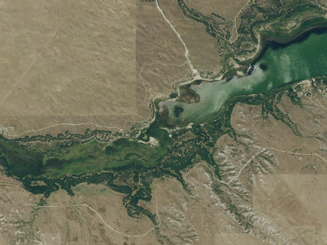 Aerial image of Enders Reservoir WMA