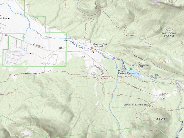 USGS topographic map of Equestrian Campground