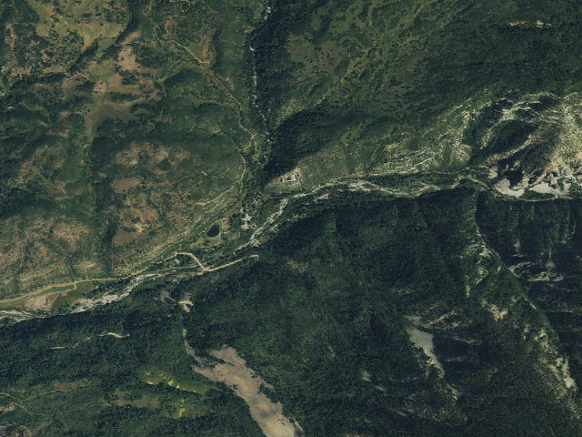 Aerial image of Erickson Springs Campground