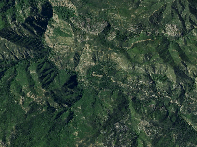Aerial image of Escondido Campground