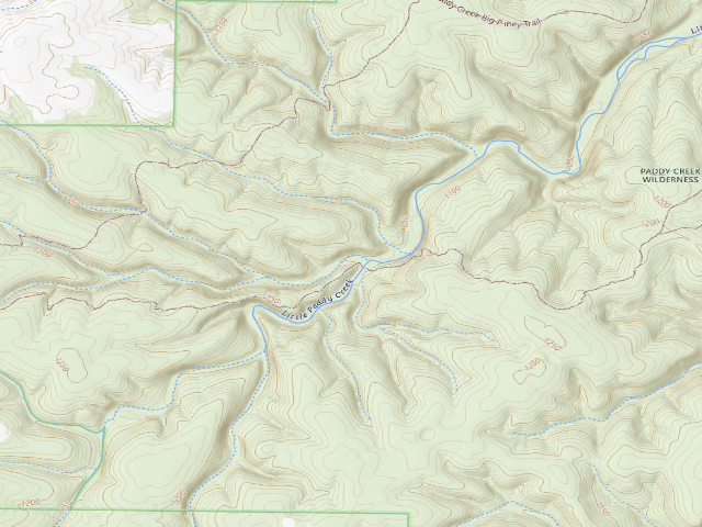 USGS topographic map of Established Primitive Campsite