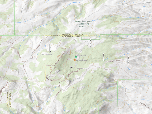 USGS topographic map of Esterbrook