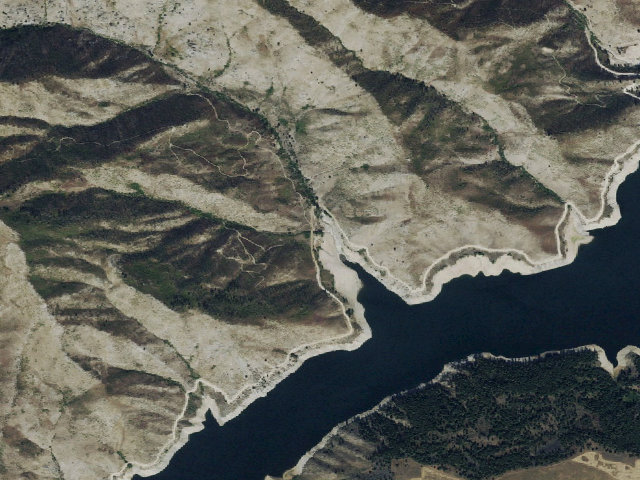 Aerial image of Evans Creek Campground