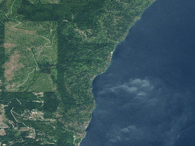 Aerial image of Evans Landing