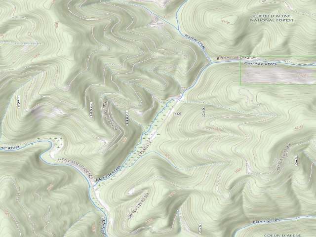 USGS topographic map of F.P. Disp. Site #58B