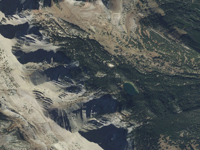 Aerial image of Fairy Lake Campground