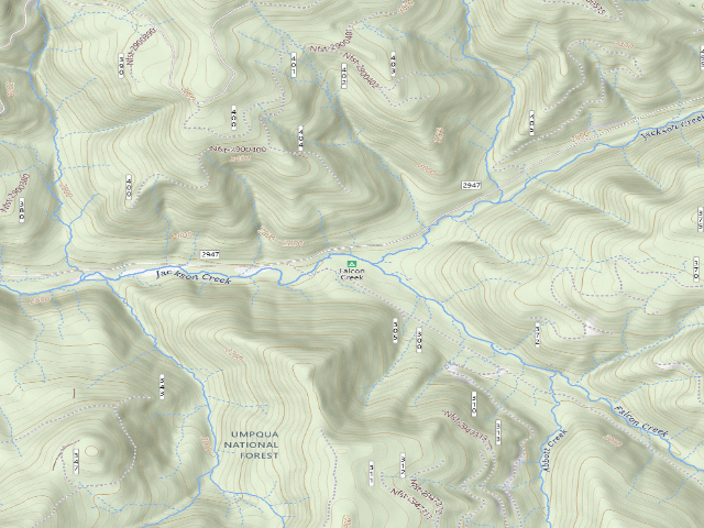 USGS topographic map of Falcon Creek